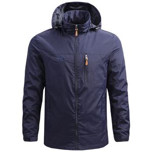 Veste coupe-vent softshell pour homme personnalisée 2024, de haute qualité, imperméable, en toile, col montant, fermeture éclair, capuche, écologique - Product Image 3