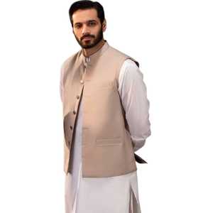 Traditional Sherwani <b>Waistcoat</b> For Men Premium Embroidered Formal Vest Wedding Celebration Ethnic Fashion Custom Design Sizes - Product Image 1