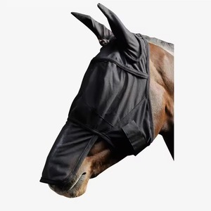 Top Quality Comfortable Horse Riding Products Fly Mask With <b>Long</b> <b>Nose</b> at Wholesale Rate Fit Equine Fly Mask - Product Image 2