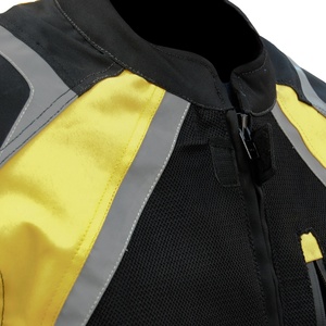 เสื้อแจ็คเก็ตมอเตอร์ไซค์สีดำเหลืองสำหรับผู้ชาย แขนยาว สะท้อนแสง ระบายอากาศได้ดี ใส่ขี่ได้ทุกฤดู - Product Image 6