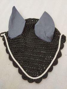 Voile anti-mouches pour cheval en coton respirant avec protection d'oreilles – Accessoire équestre - Product Image 5