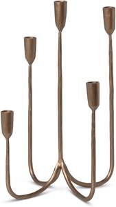 Support de bougie en métal de luxe fait main au design indien, élégant pour la décoration de la maison et des tables de mariage - Product Image 2