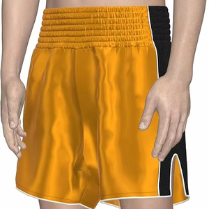 กางเกงมวยไทยสั่งตัดแบบใหม่ ลายเรียบ วัสดุขายดีที่สุด ขายส่ง น้ำหนักเบา แห้งเร็ว สำหรับผู้ชาย ฝึกศิลปะการต่อสู้ - Product Image 1