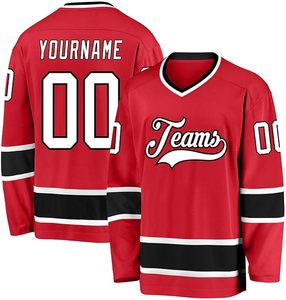 Custom High Quality 100% Polyester Eco-Friendly Quick Dry Adult Ice Hockey Jersey with Sublimated Printing - Product Image 1