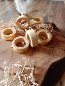 แหวนผ้าเช็ดปากอะคริลิคมันวาวสำหรับงานแต่งงานโต๊ะปาร์ตี้ตกแต่งวันหยุดและจัดแต่งทรงผมโต๊ะอาหารเย็นทุกวัน - Product Image 2