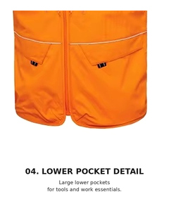 Lightweight Polyester High-Visibility Leisure <b>Utility</b> <b>Vest</b> for Men | MARK MK-256 OEM/ODM Korean Brand - Product Image 6