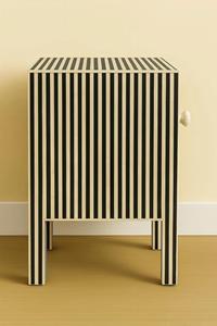 Table à tiroirs en os incrusté de la marque ILAHI, design moderne, détails en agate, rangement à trois niveaux, meuble portable pour la maison - Product Image 2