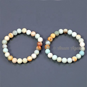 Semiprecious Stone Gemstone Bracelets | Gemstone Natural Amazonite Bracelets - Product Image 1