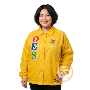 Customized Order Eastern <b>Star</b> Polyester Embroidered Line <b>Jacket</b> High Quality Greek Apparel Women OES Coaching <b>Jackets</b> Waterproof - Product Image 1
