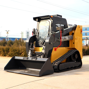 Mini-chargeuse compacte sur chenilles, robuste, diesel, avec accessoires hydrauliques pour la construction et l'aménagement paysager - Product Image 3