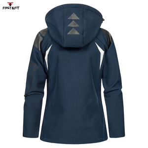 Veste softshell zippée coupe-vent et imperméable, légère, tricotée, imprimée, de haute qualité, au design personnalisé, pour l'hiver, en promotion - Product Image 4