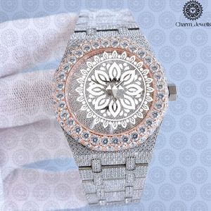 Reloj de Lujo para Mujer Charm_Jewells, Caja Redonda de Acero Inoxidable de 38 mm, Movimiento de Cuarzo Analógico, Esfera de Cristal de Zafiro - Product Image 2