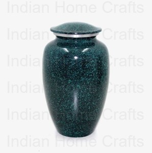 Green Aluminum Cremation Urn Portable Ashes <b>Keepsake</b> Casket Custom Engraved Metal Urn for Home <b>Memorial</b> Decor - Product Image 3