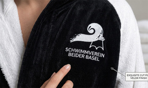 Promo Luxury Sports Bathrobe 100% Cotton Disposable Cooling Unisex with Logo for Fitness Club Gym <b>Boxing</b> Team - Product Image 5