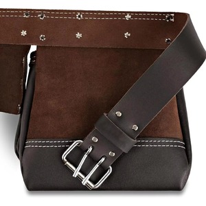 New Arrival Best Selling Customized Solid Color Genuine Leather Knife Roll Bags Own Logo Custom Label OEM Support Tool Bags - Product Image 4