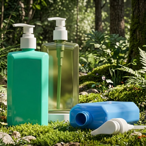 ขวดเจลอาบน้ำทรงเหลี่ยม PET เป็นมิตรกับสิ่งแวดล้อมของ Pavico สำหรับครีมทาหน้าและโลชั่น  รับออกแบบโลโก้/กราฟิกตามสั่ง โรงงานฝูโถว - Product Image 1