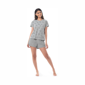 2 Piece Summer <b>Set</b> Oversized <b>Top</b> Loose Fit <b>Shorts</b> With Pockets Breathable Knitted <b>Women's</b> Daily Wear - Product Image 1