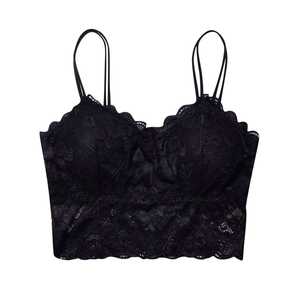 Bralette d'été en dentelle sans couture pour femme, débardeur dos nu avec lingerie sexy push-up, logo sur le bonnet, haut court de sport, lingerie intime avec logo sur le bonnet - Product Image 5