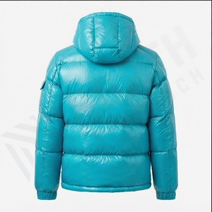 Veste matelassée en coton mince pour hommes pour l'hiver col montant imperméable personnalisable style décontracté revêtement teint en couleur canard vente de gros - Product Image 3