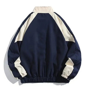 Custom Lightweight Windbreaker Zip Men's <b>Jacket</b> Nylon <b>Camo</b> Cut Sew Boxy Waterproof Stand Collar Manufacturer Outdoor Sports - Product Image 4