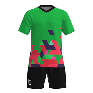 Wholesale Custom Sublimation Printed Soccer Uniform Set Jersey Shorts Breathable Polyester Football Kit OEM Custom Logo Bulk - Product Image 2
