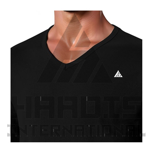 Camisetas de Manga Larga Unisex para Hombre, Tejidas, 100% Algodón, Cuello en V, Estilo Urbano, Secado Rápido, Transpirables, Ligeras y Suaves - Product Image 4