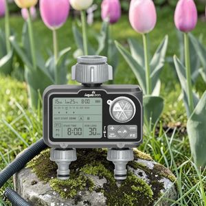 Digital Faucet <b>Timer</b> LCD Dual Channel Durable Plastic Odd Even Modes Garden Controller - Product Image 3