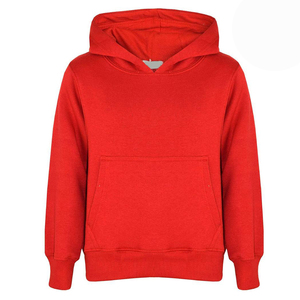 Sweat-shirt à capuche pour homme de qualité supérieure, rouge à rayures, en polaire, avec poche kangourou, logo personnalisé sur le devant, pour l'automne - Product Image 1