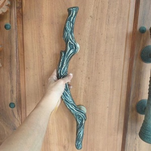 Galvanized Rust-resistant Wrought Iron Door Handle Easy to Install Twisted Branch Design Gate/Door Decorative Accessory - Product Image 3