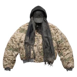 Nouveaux sweats à capuche d'hiver surdimensionnés 2026 en camouflage épais avec logo personnalisé pour unisexe, en coton et polyester délavé à l'acide avec fermeture éclair résistante aux rayures solaires - Product Image 1