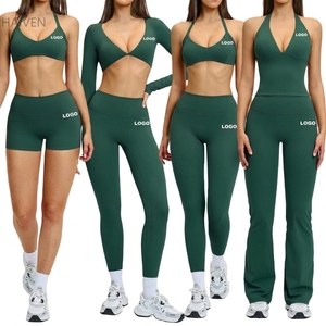 Women's 6 Piece Gym Set Breathable Sports Bra High Waist Leggings Padded Tank <b>Top</b> <b>Crop</b> <b>Top</b> <b>Long</b> <b>Sleeve</b> Fitness Yoga Workout - Product Image 6