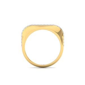 Sleek Uniform Round Lab Grown Diamond Band <b>Ring</b> in Gold with 10K Gold Plated Finish Luxury for Women - Product Image 3