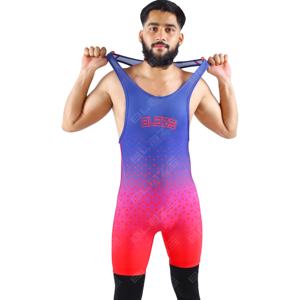Blaze Fight Wear personnalisé OEM adulte hommes lutte Singlet grande taille respirant Polyester Vintage Sublimation impression tricoté - Product Image 2