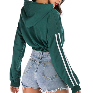 Factory Direct Supply Lightweight <b>Crop</b> <b>Top</b> <b>Hoodies</b> Custom Women 100% Cotton Printing New Design Women <b>Crop</b> <b>Top</b> <b>Hoodies</b> - Product Image 6