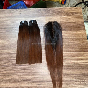 Extensiones de cabello virgen vietnamita con encaje frontal para pelucas de cabello humano, estilo liso y natural. - Product Image 1