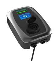 Pengisi Daya Dinding AC EV Versi Soket 22kW OCPP1.6J Input 380V RFID APP Perlindungan Kebocoran Dalam dan Luar Ruangan EVSE