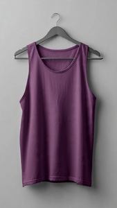 เสื้อกล้ามคอกลมสีน้ำเงินล้วนสำหรับผู้ชาย ระบายอากาศได้ดี แห้งเร็ว เป็นมิตรกับสิ่งแวดล้อม เหมาะสำหรับออกกำลังกาย สวมใส่สบายๆ หรือเล่นกีฬา พิมพ์ลายซิลค์สกรีน ผ้าเนื้อยืด - Product Image 5