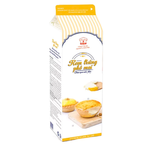 ครีมเทียมขายดีที่สุดสำหรับขายส่ง OEM/ODM ฮาลาล สำหรับเบเกอรี่ ขนมหวาน ชีส ครีมไข่ ครีมไข่ดิบ 1 กก. ผู้จัดจำหน่ายส่งออก - Product Image 1