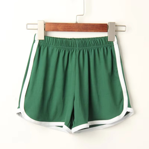 Shorts de sport pour femmes, personnalisés, effet galbant, couleurs acidulées, sexy, décontractés, amincissants, pour l'été, le yoga et l'entraînement, en tricot, lot de 2 pièces, motif uni - Product Image 4