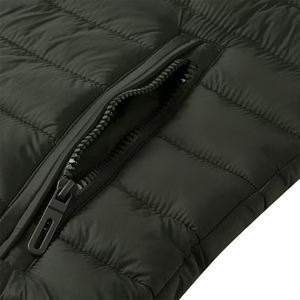 Nuevo Chaleco Acolchado Plegable para Hombre, Color Negro, con Cierre, Cuello Alto, 400 Gsm, Sin Mangas - Product Image 5