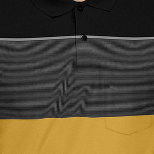เสื้อโปโลชายคุณภาพพรีเมียม ระบายอากาศได้ดี ซับเหงื่อ แห้งเร็ว ผ้าฝ้าย 100% ลายทาง พิมพ์ลาย สวมใส่สบาย รับสกรีนโลโก้ - Product Image 2
