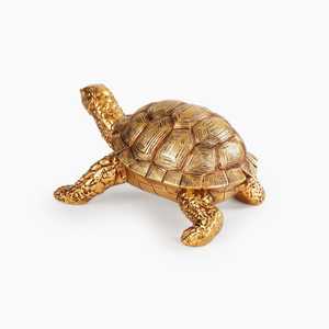Handcrafted Modern Turtle Figurine Feng Shui Animal Sculpture Tabletop Decor for Living Room Baptism Gift - Product Image 2