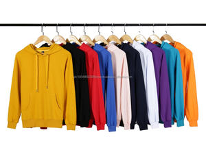 2025 Fashion Wholesale Blank Terry 80 Cotton Unisex Cheap Pullover Hoodies logo Customize Blank Pullover <b>Grey</b> Hoodie - Product Image 6