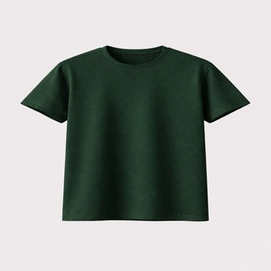 Camiseta de Hombre, Corte Regular, Tejido de Punto Frontal, Algodón Lavado, Ecológica, 220g, Manga Corta, Cuello Redondo, Color Sólido, Estilo Casual - Product Image 2