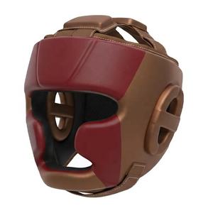 Five B Custom Boxing Head Guard High Quality Modular Protective Headgear <b>Padded</b> Helmet PVC Leather Adjustable Hook Loop Closure - Product Image 2