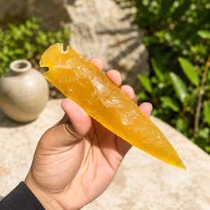 Punta de Cristal de Obsidiana Naranja Grande de 6 Pulgadas, Piedra Natural Hecha a Mano para Reiki, Meditación y Decoración del Hogar, Venta al por Mayor - Product Image 5