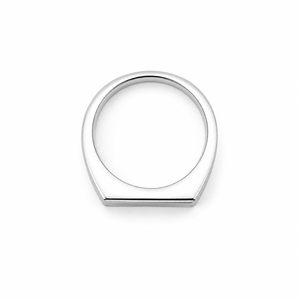 925 Sterling <b>Silver</b> Square Pave Moissanite Signet <b>Ring</b> <b>for</b> <b>Men</b> Modern Wedding Party Daily Wear Jewelry Gift - Product Image 5