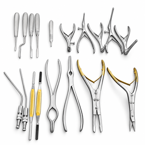 Ensemble complet d'instruments de rhinoplastie manuels 69 pièces, acier inoxydable allemand, kit de chirurgie plastique pour le nez, réutilisable, certifié CE - Product Image 4
