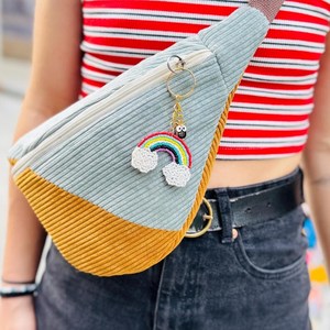 Handmade Beaded Keychain Rainbow Dog Charm Cute Bag Pendant Fashion <b>Key</b> <b>Ring</b> Gift Custom Logo Wholesale Supplier - Product Image 3