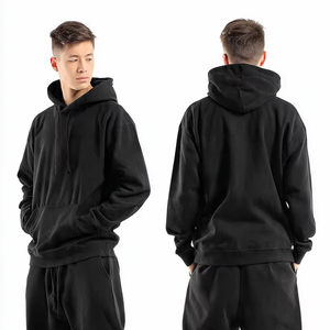 Conjunto de Sudadera con Capucha y Pantalones de Estilo Moderno Personalizado / Sudadera con Capucha Extra Grande y Pantalones Rectos / Conjunto Masculino de Alta Calidad en Color Sólido - Product Image 1